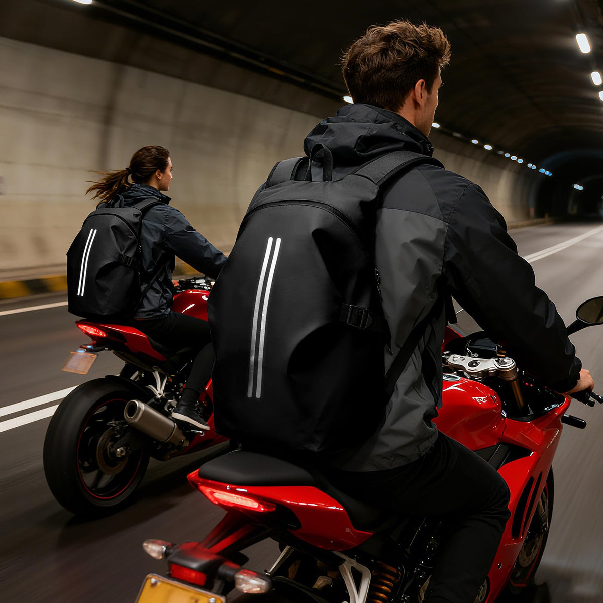WEPLAN backpack with helmet inside demonstrating secure helmet carry benefit