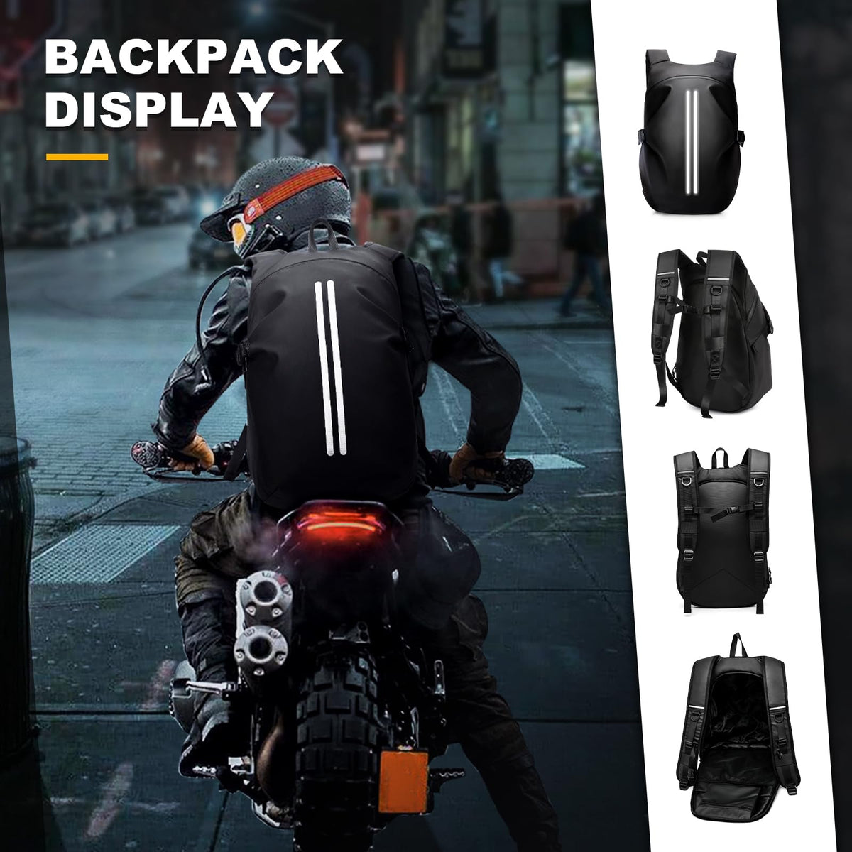 WEPLAN backpack next to laptop showing capacity for electronics benefit