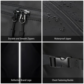 WEPLAN packed with gear demonstrating capacity for laptop and clothes