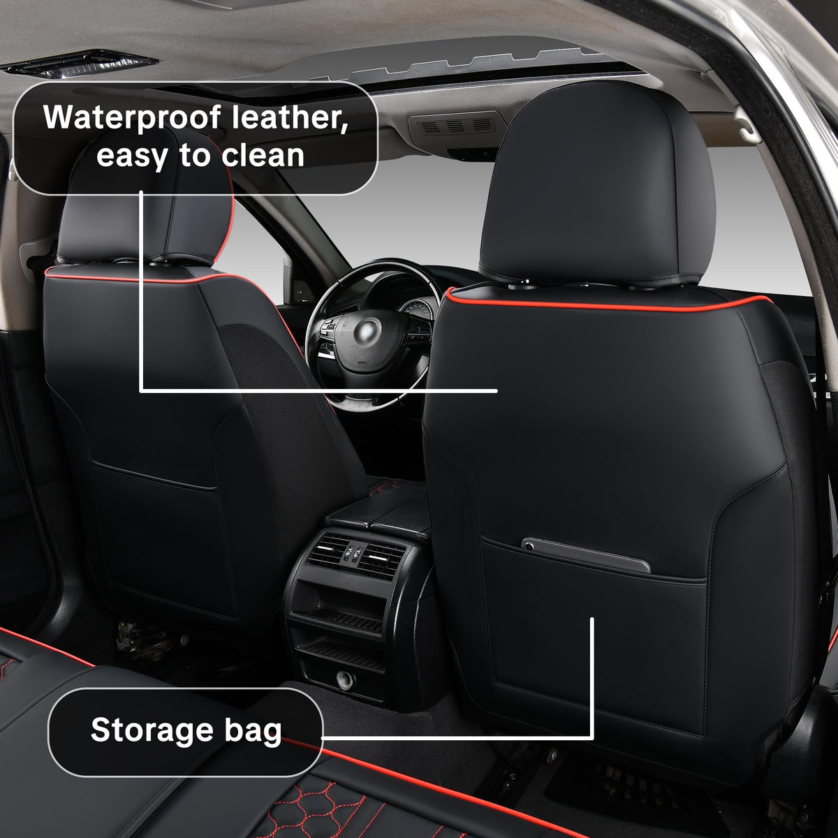 Wertigen front seat storage pocket holding essentials for organized travel benefit