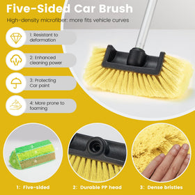 WESBRITE brush collapsed and stored in included bag for easy portability