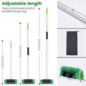 WESBRITE brush fully extended to 60 inches demonstrating reach and convenience