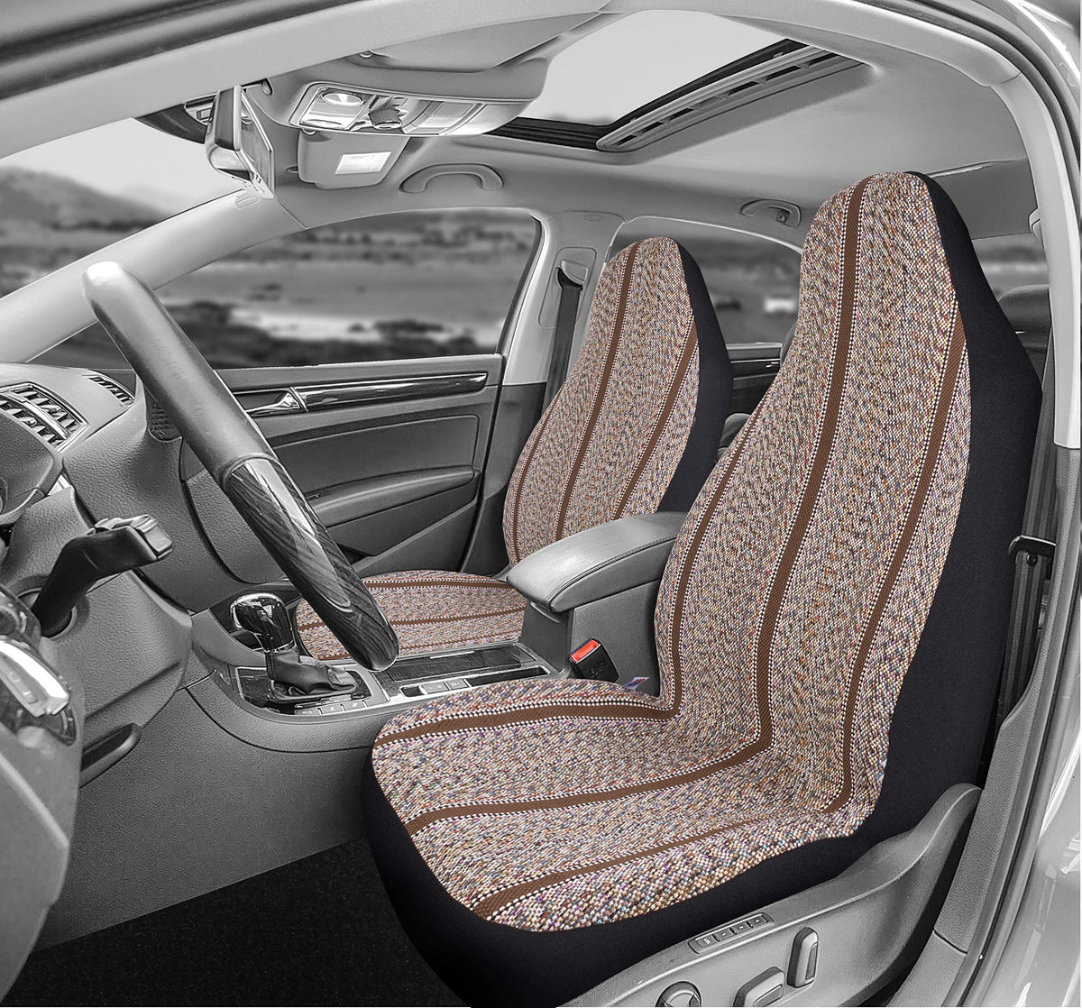 West Coast Auto close-up of woven Baja blanket texture highlighting durable fabric and comfort