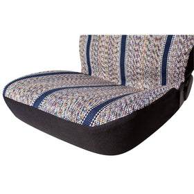 West Coast Auto seat cover with pet sitting on it illustrating hair control and easy cleaning