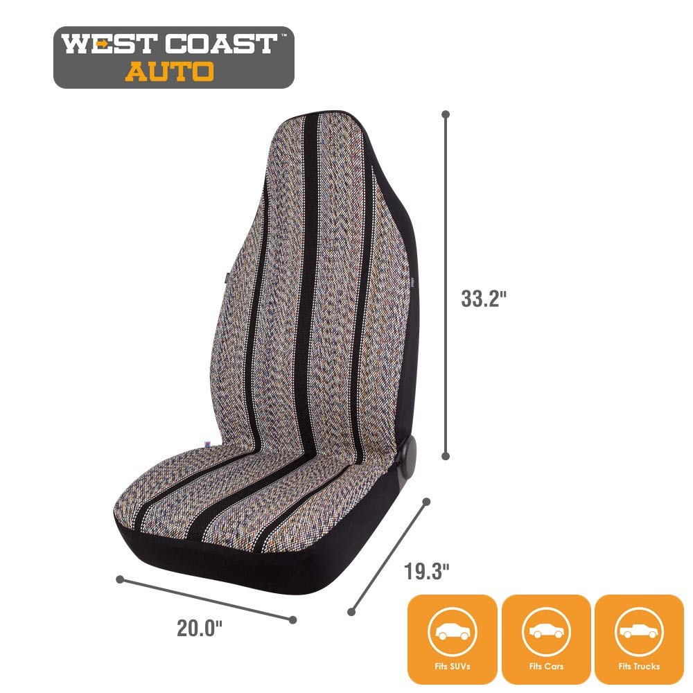 West Coast Auto seat cover installed in vehicle showing styled cabin upgrade