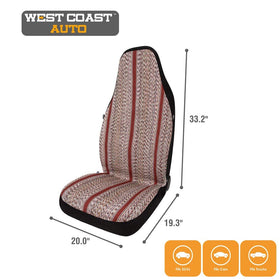 West Coast Auto seat covers installed in a truck interior showing style upgrade benefit