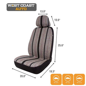 West Coast Auto size comparison with ruler shows scale and coverage area
