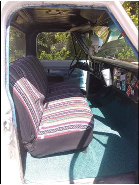 West Coast Auto size comparison showing cover fit on full-size bench for easy purchase decisions