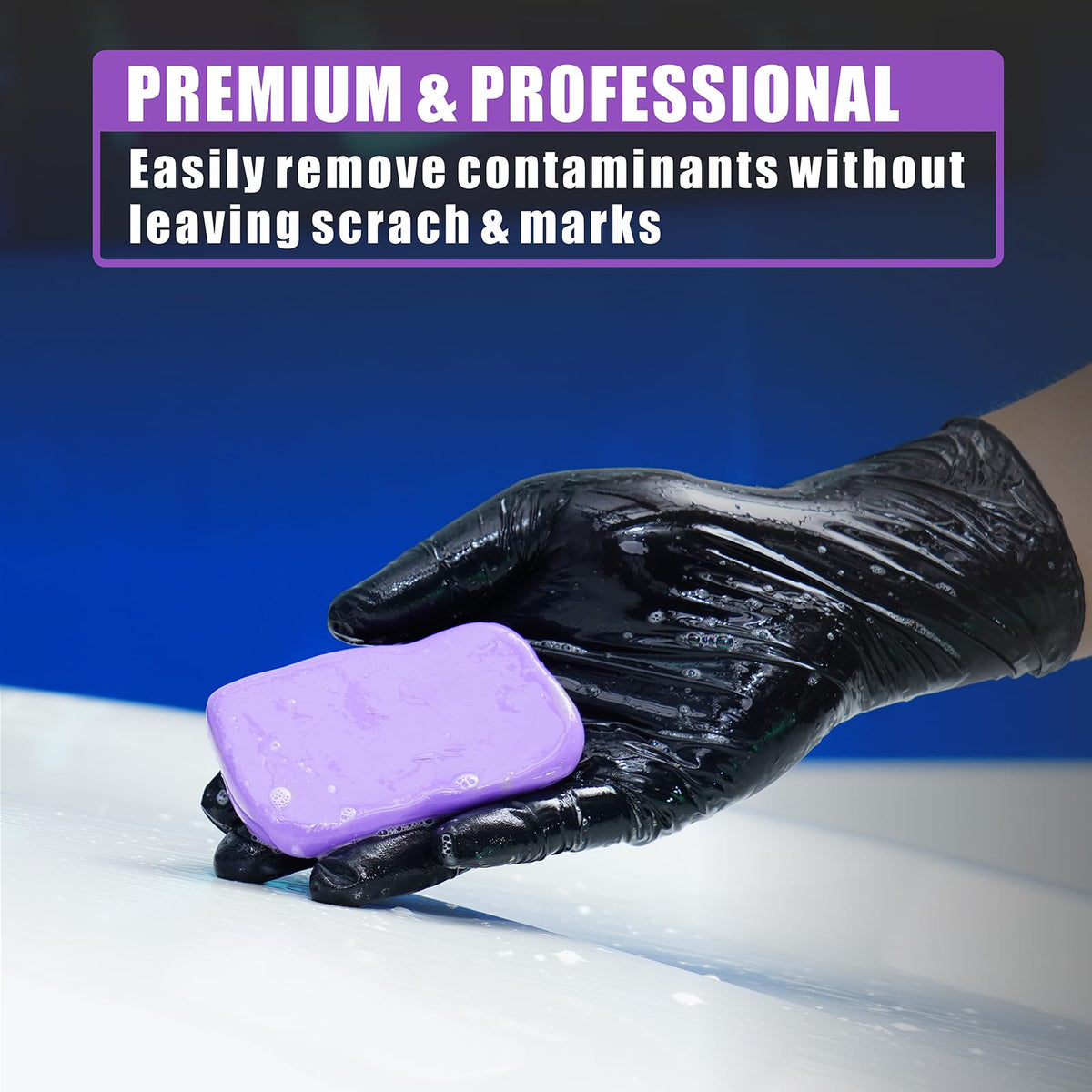 WEST HORSE clay used on door panel removing bonded contaminants effectively