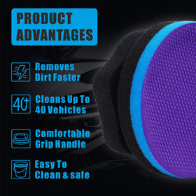 WEST HORSE pad held in hand demonstrating ergonomic grip and control