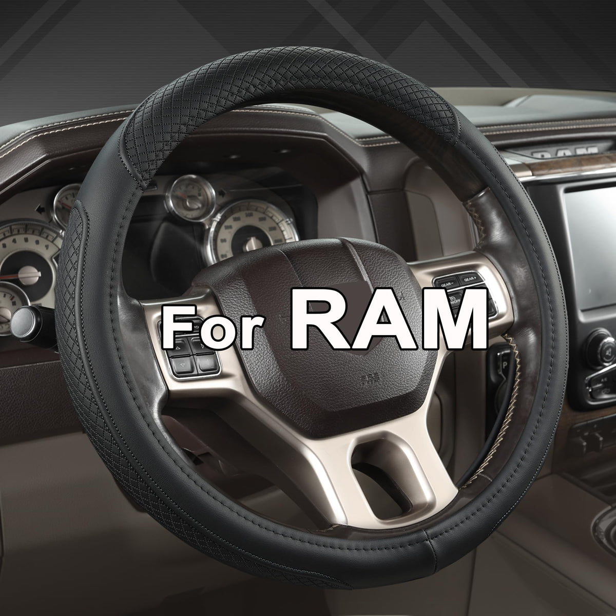 West Llama front packaging showing cover and labeling, protects steering wheel