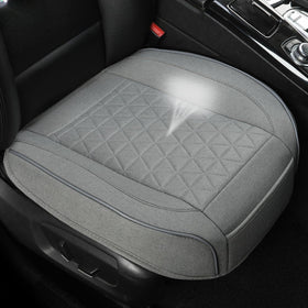 West Llama front seat cover front view showing clean fit and protection