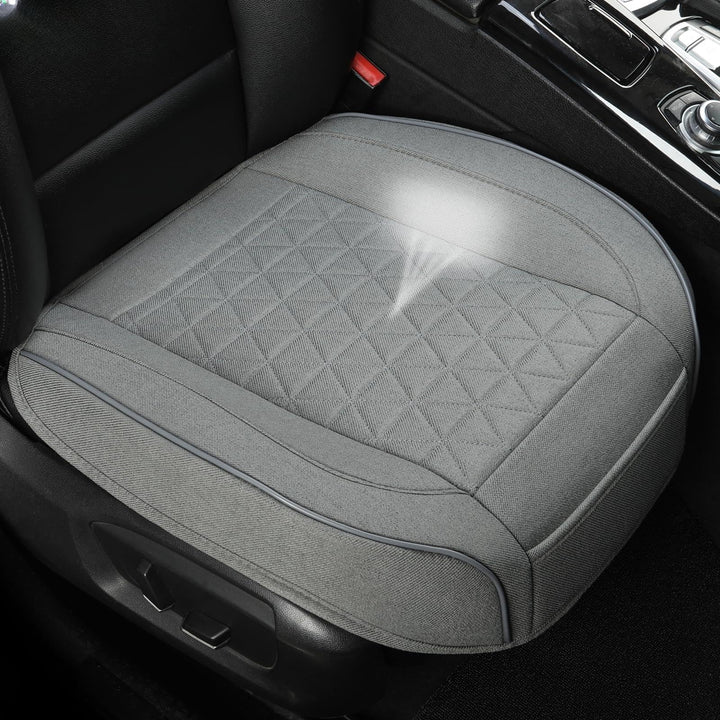 West Llama front seat cover front view showing clean fit and protection
