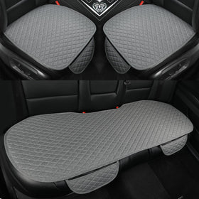 West Llama front seat pad front view showing clean protection