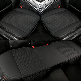 West Llama front seat pad front view showing neat fit and protection