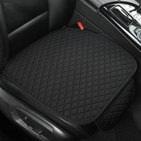 West Llama front seat pad full view showing sleek black protection and comfort