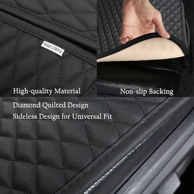 West Llama installed in car rear bench demonstrating fit and comfort advantage