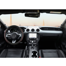 West Llama cover installed on Ford Escape steering wheel improving interior look