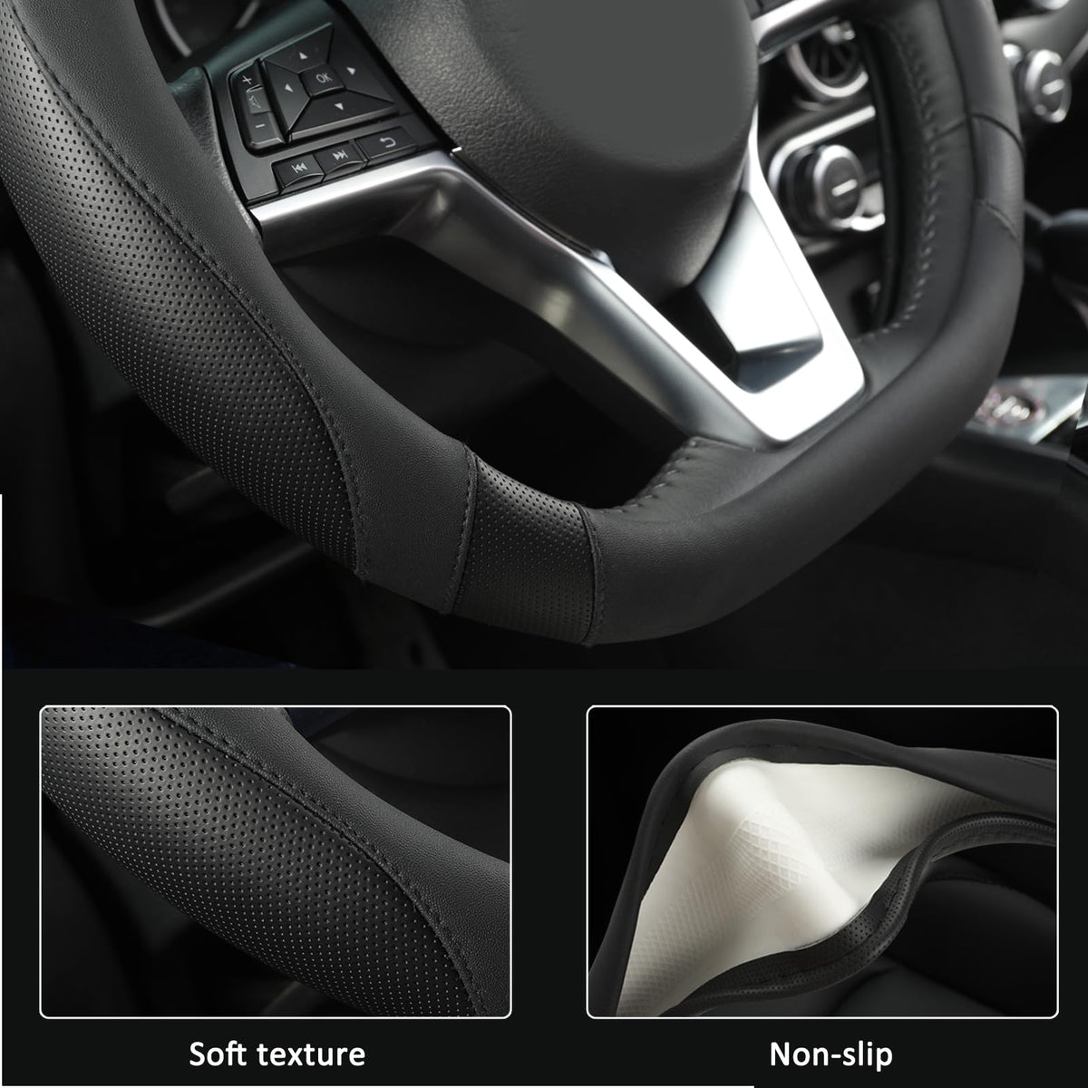 West Llama installed on Hyundai Tucson steering wheel for neat appearance