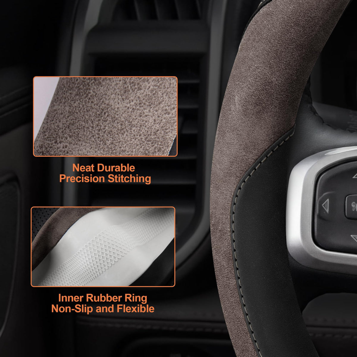 West Llama label showing PVC leather and rubber core durability benefits