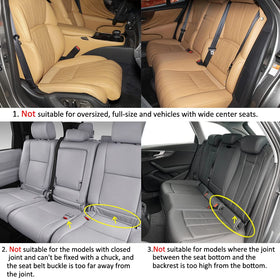 West Llama rear bench cover installed for complete seat protection