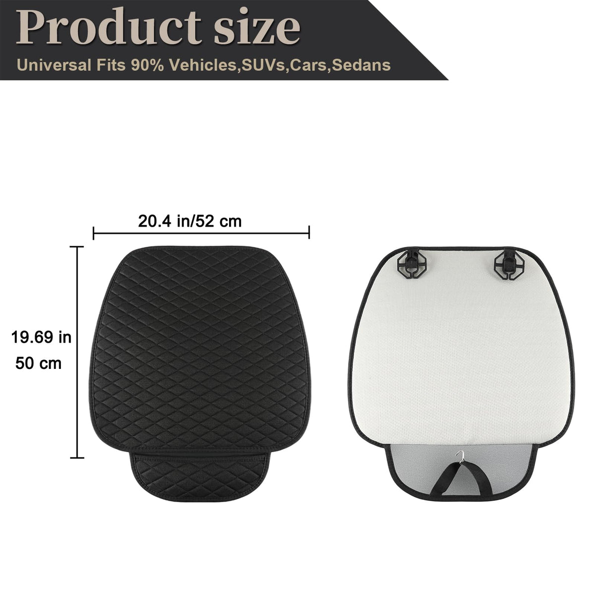 West Llama seat pad side profile displaying slim sideless design and unobtrusive benefit