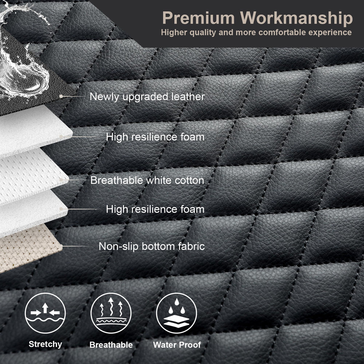 West Llama side profile with elastic hooks detail for secure attachment benefit