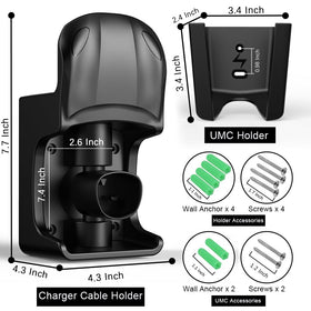 westsaim holder with Tesla charger for size comparison and easy access