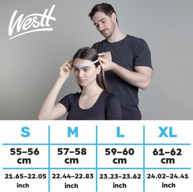 Rider wearing Westt helmet during commute for everyday protection