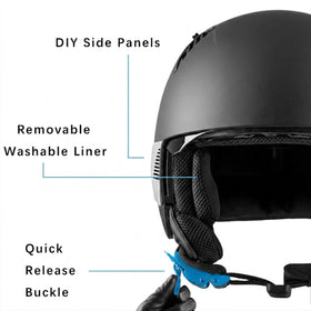 Westt helmet side panel detail offering customizable style
