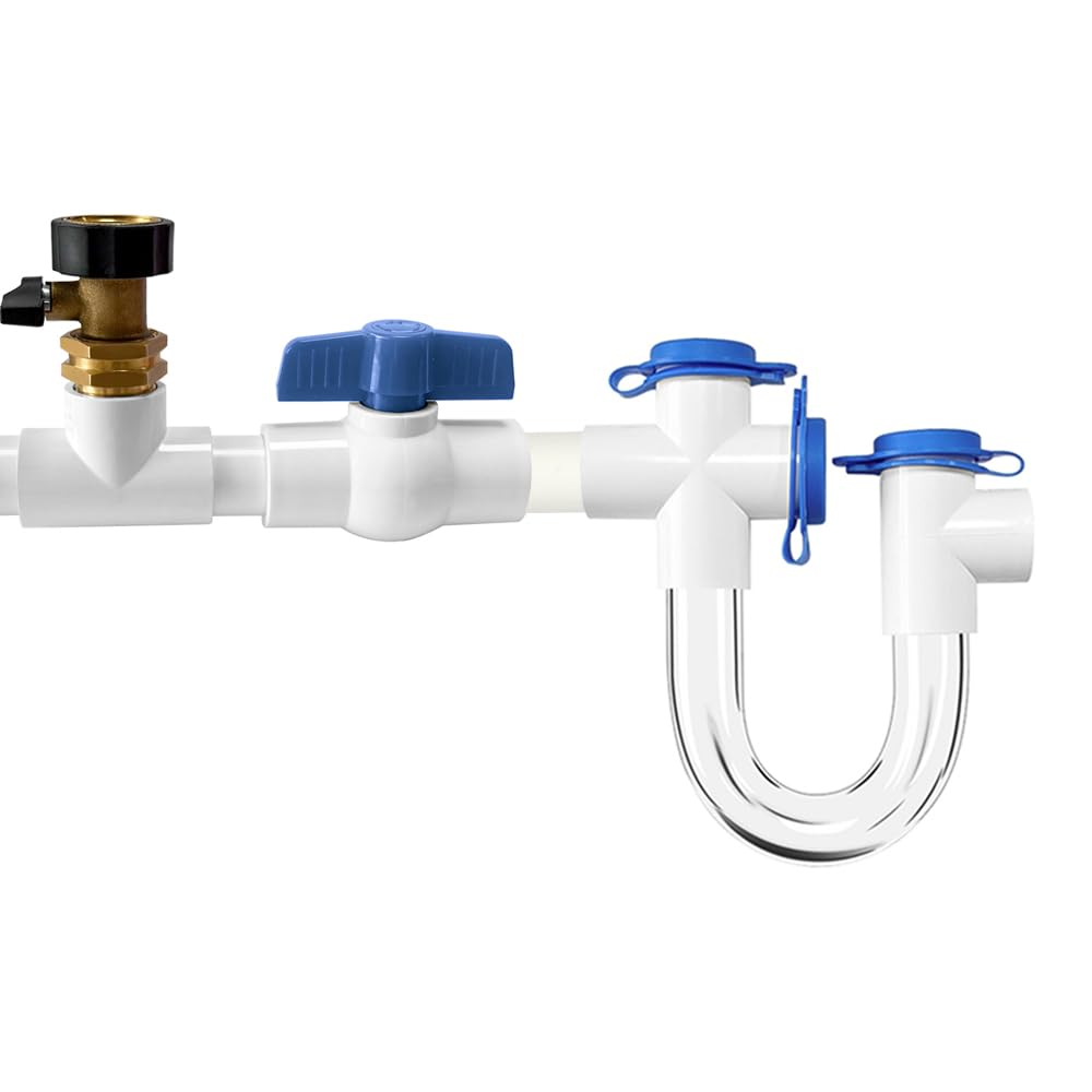 WESUA attached to garden hose flushing drain to remove blockages