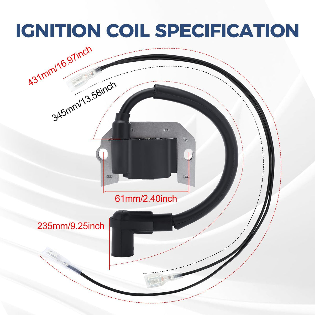 Wetenex coil label with part number for quick OEM verification benefit