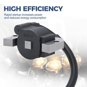 Wetenex ignition coil installed on engine demonstrating improved starting benefit