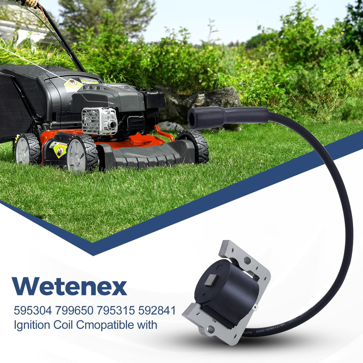 Wetenex coil side profile detail showing durable casing for lasting performance