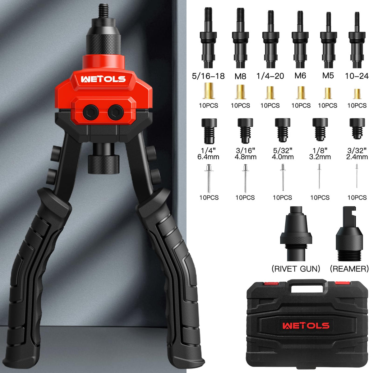 WETOLS on a workbench lifestyle scene showing professional-ready kit