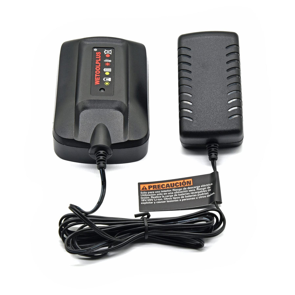 WETOOLPLUS side label with specifications and safety markings for reassurance