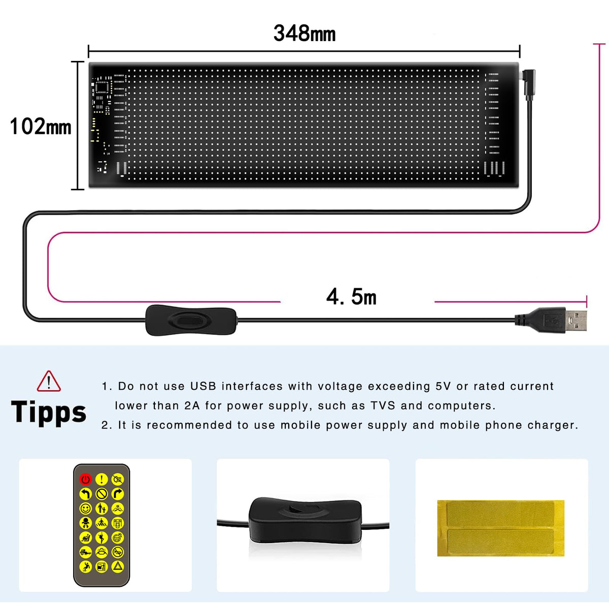 Wetqaip mounted inside a vehicle for interior ambient accent lighting