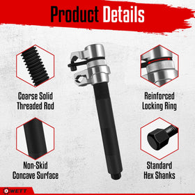 WETT extendable bracket detail highlighting adjustable support to prevent spring slippage