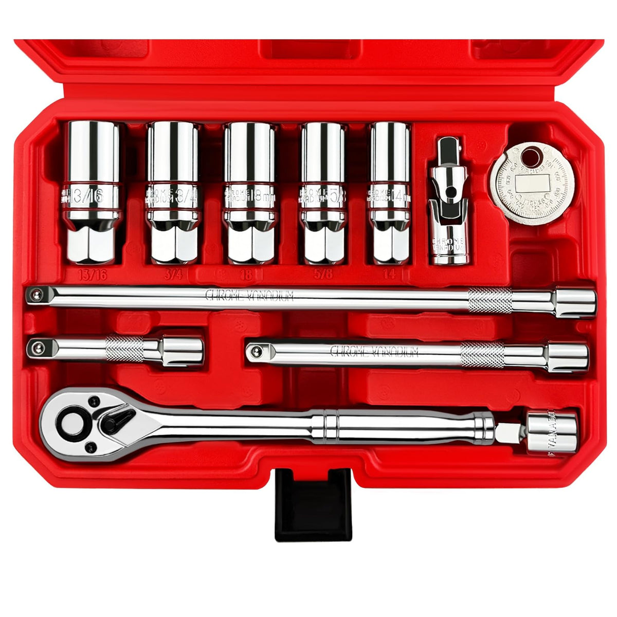 WETT front packaging showing full 12-piece spark plug socket kit and case for quick grab-and-go