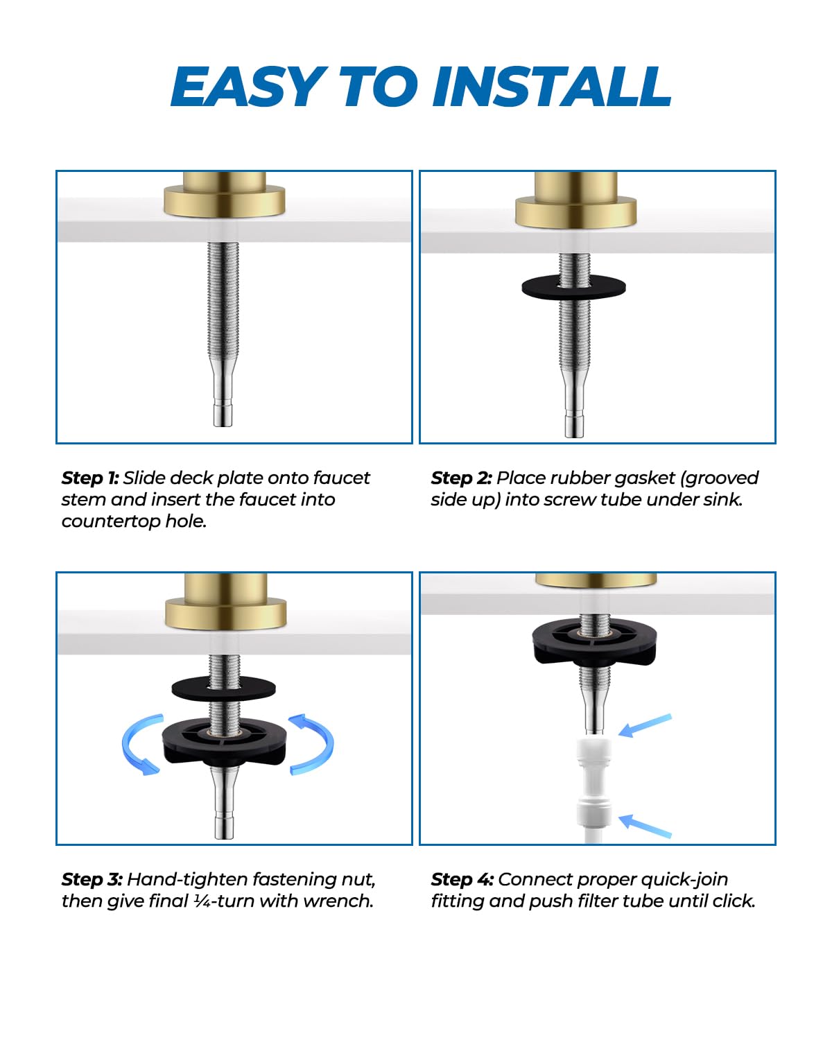WEWE faucet finish close-up resisting grime for easy daily cleaning