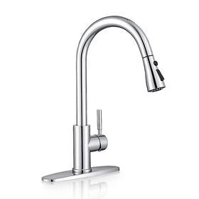 WEWE front view in polished chrome showing sleek profile and easy clean benefit