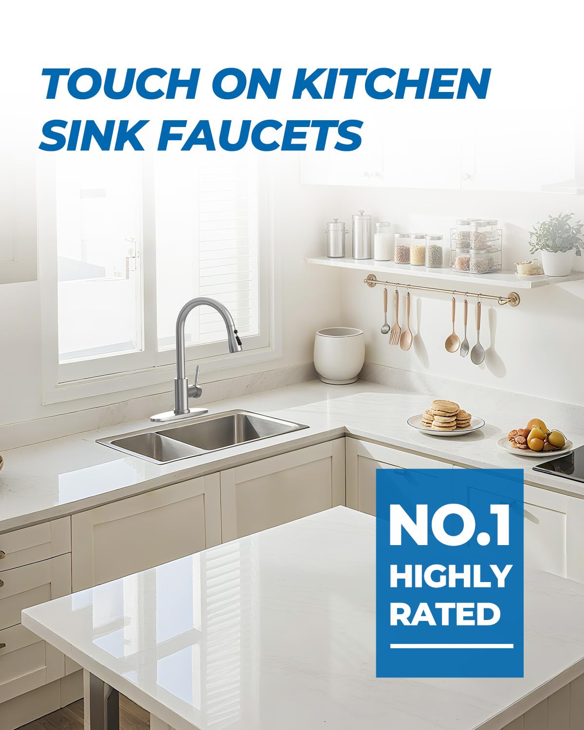 WEWE faucet packaging and certification labels showing tested lead-free components