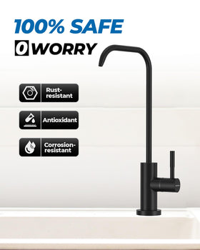 WEWE faucet swiveling around pot showing flexible 360-degree reach benefit