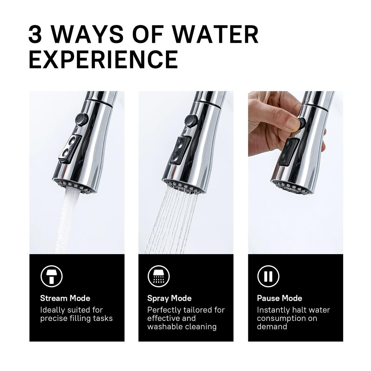 WEWE preinstalled braided supply hoses under sink for quicker DIY installs