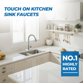 WEWE kitchen lifestyle shot installed next to cookware benefit: stylish and practical for daily use