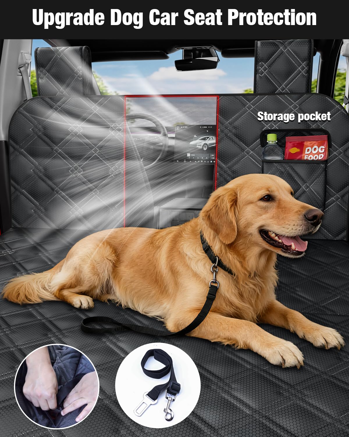 Wexyldra door protector open on Tesla, shields doors from claws