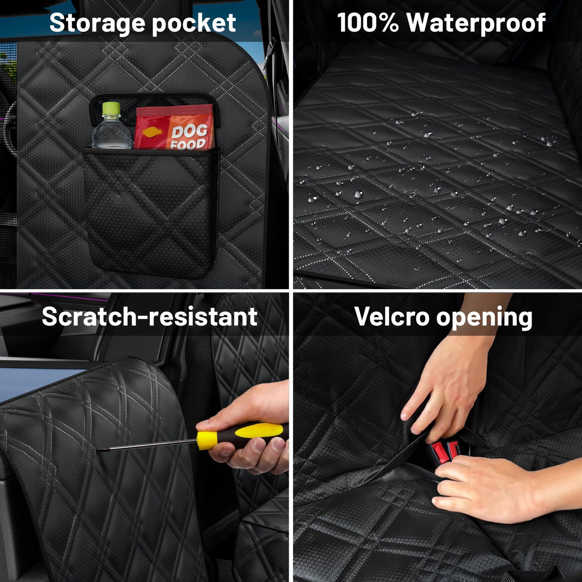 Wexyldra storage pockets hold leashes treats and travel essentials