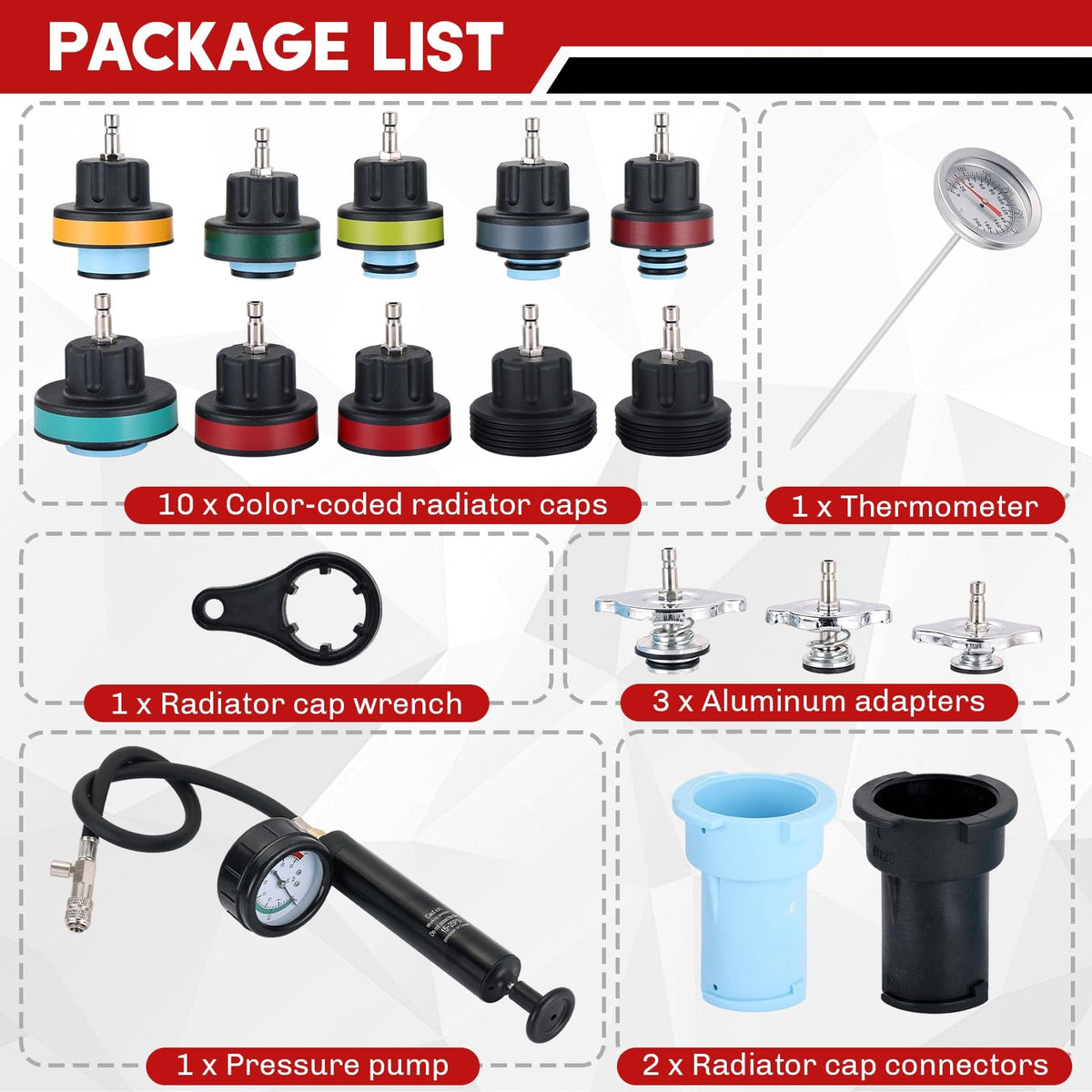weyleity close-up of color-coded adapters highlighting durable aluminum and secure fit benefits