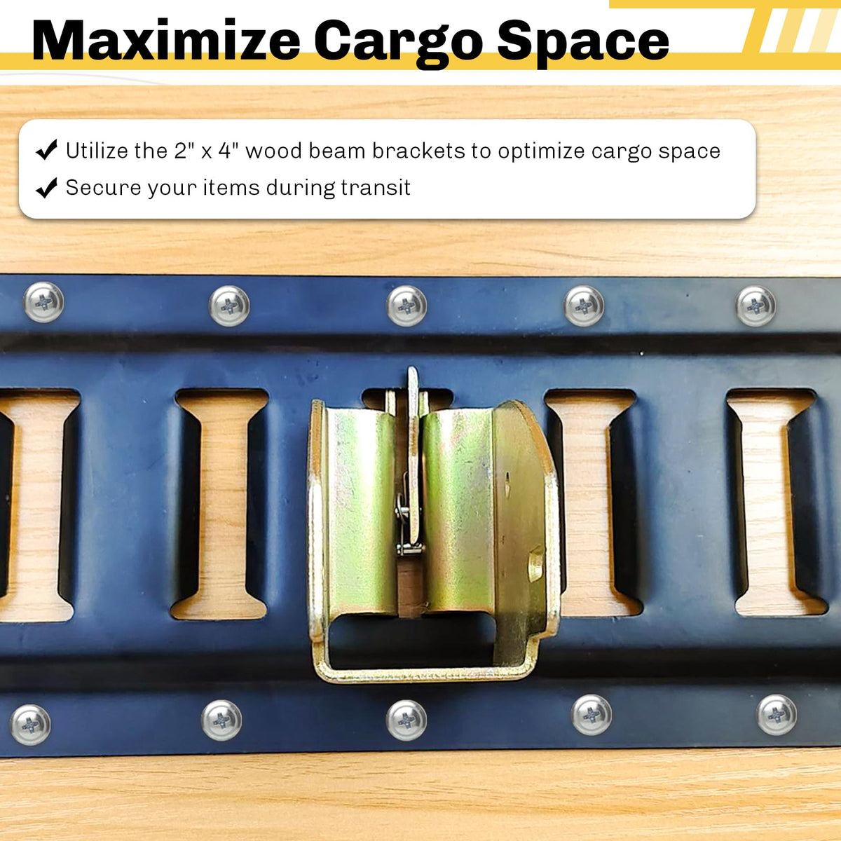 weyleity bolt holes and 1/4-inch fastener detail showing secure attachment