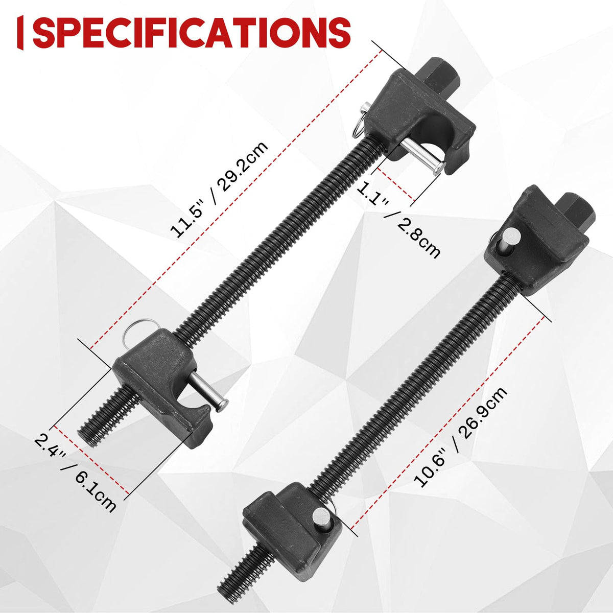 weyleity close-up of precision threading and reinforced rod for smooth compression